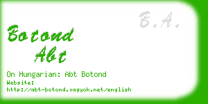 botond abt business card
